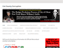 Tablet Screenshot of catcountycorruption.com